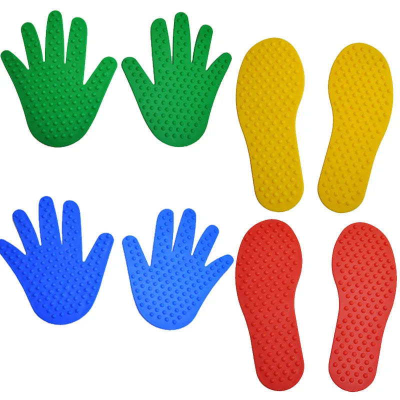 4Pair Hand Feet Sensory Toys Children Fun Sports Games Crawling and Jump Activity for Kids Kinder Spiele Giochi per Bambini