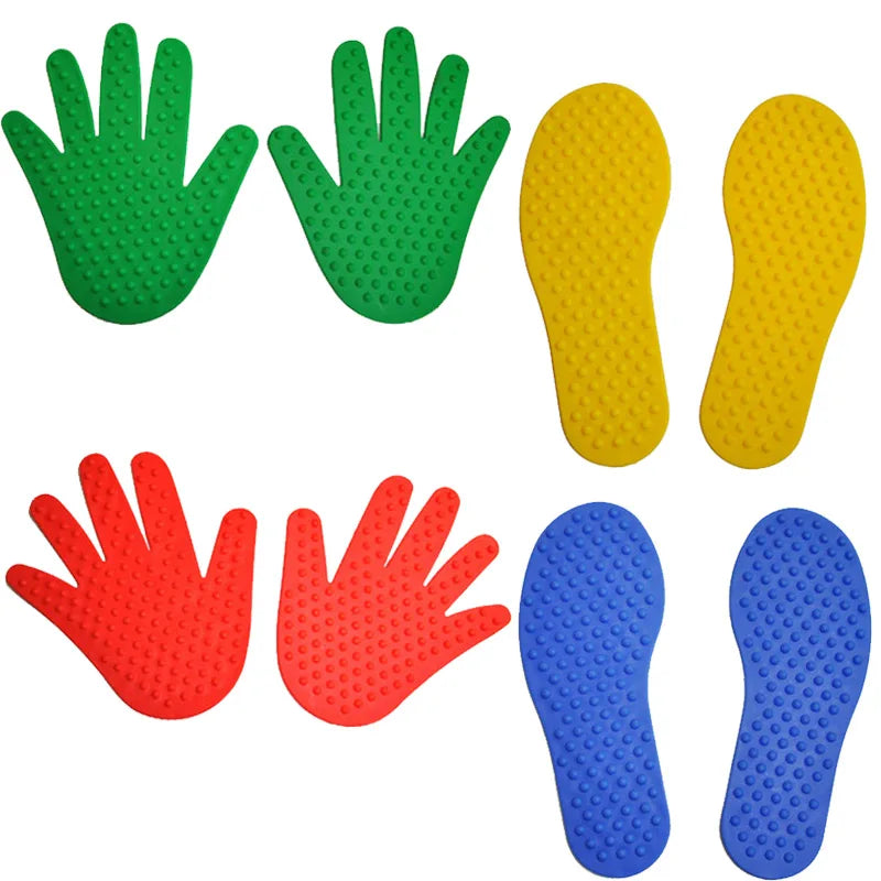 4Pair Hand Feet Sensory Toys Children Fun Sports Games Crawling and Jump Activity for Kids Kinder Spiele Giochi per Bambini