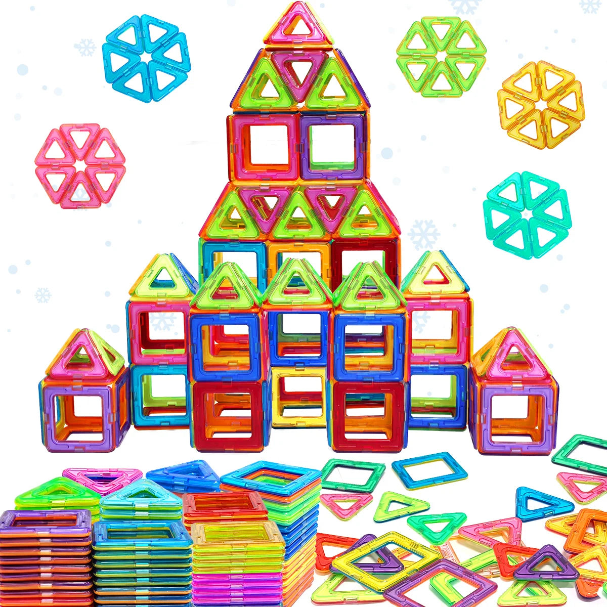Magnetic Building Blocks for Children'S Toys, Puzzle Learning, Birthday and Christmas Gifts
