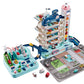 Electric Track Parking Building Car Toy Racing Rail Car Train Track Toy for Children Gifts Mechanical Adventure Brain Table Game