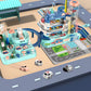 Electric Track Parking Building Car Toy Racing Rail Car Train Track Toy for Children Gifts Mechanical Adventure Brain Table Game