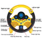 Electric Simulation Steering Wheel Toy with Light and Sound Educational Children Co-Pilot Children'S Car Toy Vocal Toy Gift