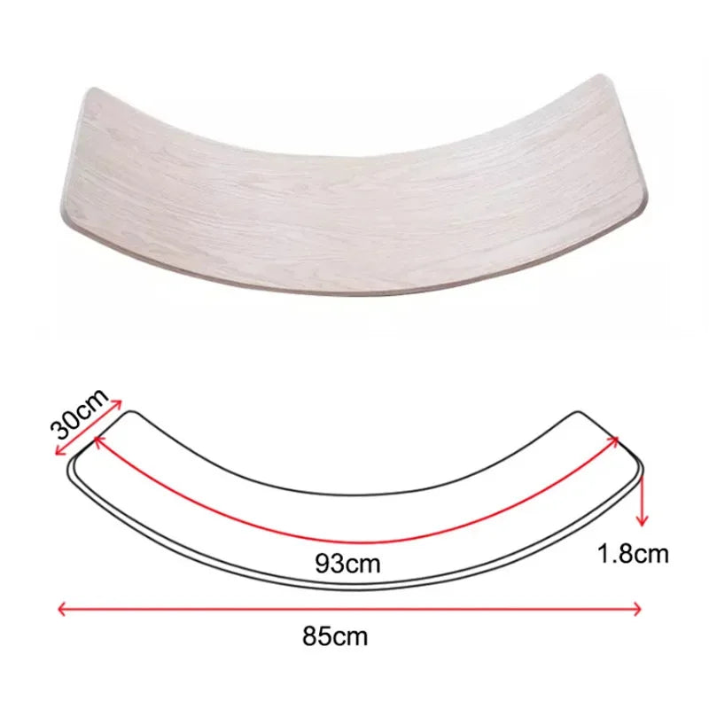 Cross-Border Wooden Balance Board Children'S Educational Toys Yoga Practice Curved Board Training and Sports Games Montessori Co