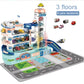 Electric Track Parking Building Car Toy Racing Rail Car Train Track Toy for Children Gifts Mechanical Adventure Brain Table Game