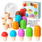 Montessori Number Matching Ice Cream Stack Game Parish Sensory Color Cognitive Counting Learning Educational Toys for Children