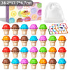 Montessori Number Matching Ice Cream Stack Game Parish Sensory Color Cognitive Counting Learning Educational Toys for Children