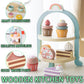 Girls Toys Wooden Afternoon Tea Set Children'S Toy Kitchen Pretend Play Set Toaster Coffee Maker Ice Cream Kids Educational Toy
