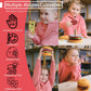 Wooden Burger Sandwich Stacking Toys for Toddler Kids Preschool Learning Educational Toys Pretend Play Food Kitchen Toys Gift
