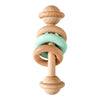 Baby Toys Wooden Rattles Silicone Ring Baby Rattles and Mobiles 0 12 Months Sensory Toys for Baby Wooden Teether for Baby Gifts