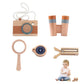 Outdoor Adventure Kit for Kids Insect Nets, Wooden Leaf Cognitive Magnifying Glasses Natural Forest Exploration Toys Kid'S Gift
