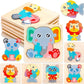 Montessori Toddler Wooden Puzzle Set Baby Kids Games Educational and Learning Intelligence Toys 1 2 3 4 Years