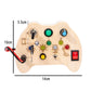 Montessori Educational Busy Board for over 3 Years Old Baby LED Light Busyboard Toddler Toy Cute Pattern Wooden Sensory Toy
