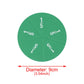 51Pcs EVA round Shaped Fraction Instrument Demonstrator Montessori Math Educational Toy Math Teaching Gift Student Learning Tool