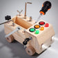 Children'S Wooden LED Switch Busy Board Disassembly and Assembly Screws and Nuts Tool Car Montessori Early Education Puzzle Toy